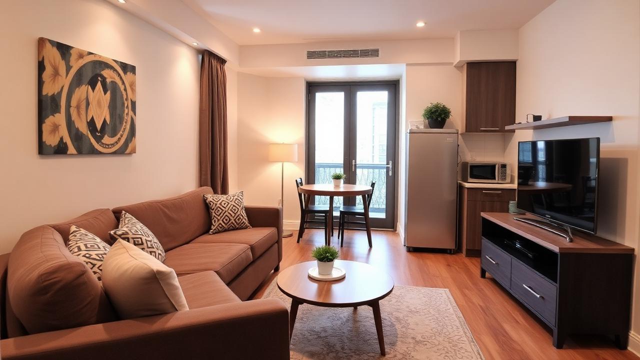 Furnished Studio, City Views